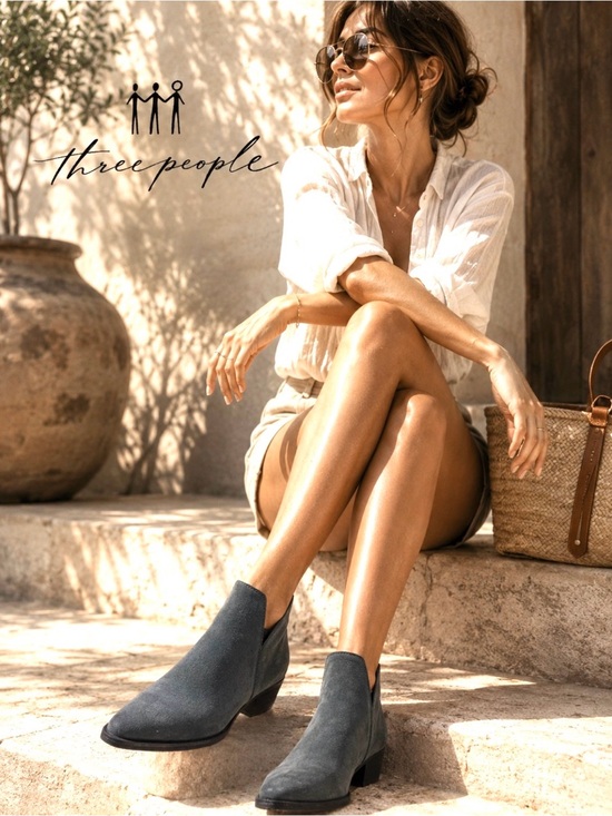 Free People Shoes - Free People Gray Suede Cutout Ankle Boots | EU 38 / US 7.5–8 | Boho Western Chic